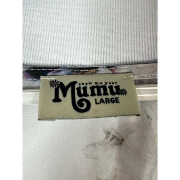 Show Me Your MuMu Floral Shawna Flutter Sleeve Tiered Mini Dress Size‎ Large - Picture 6 of 8